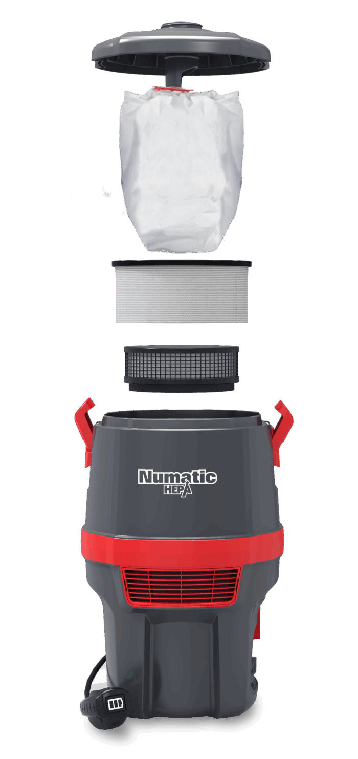 Numatic Back Pack Battery Vacuum - Image 3